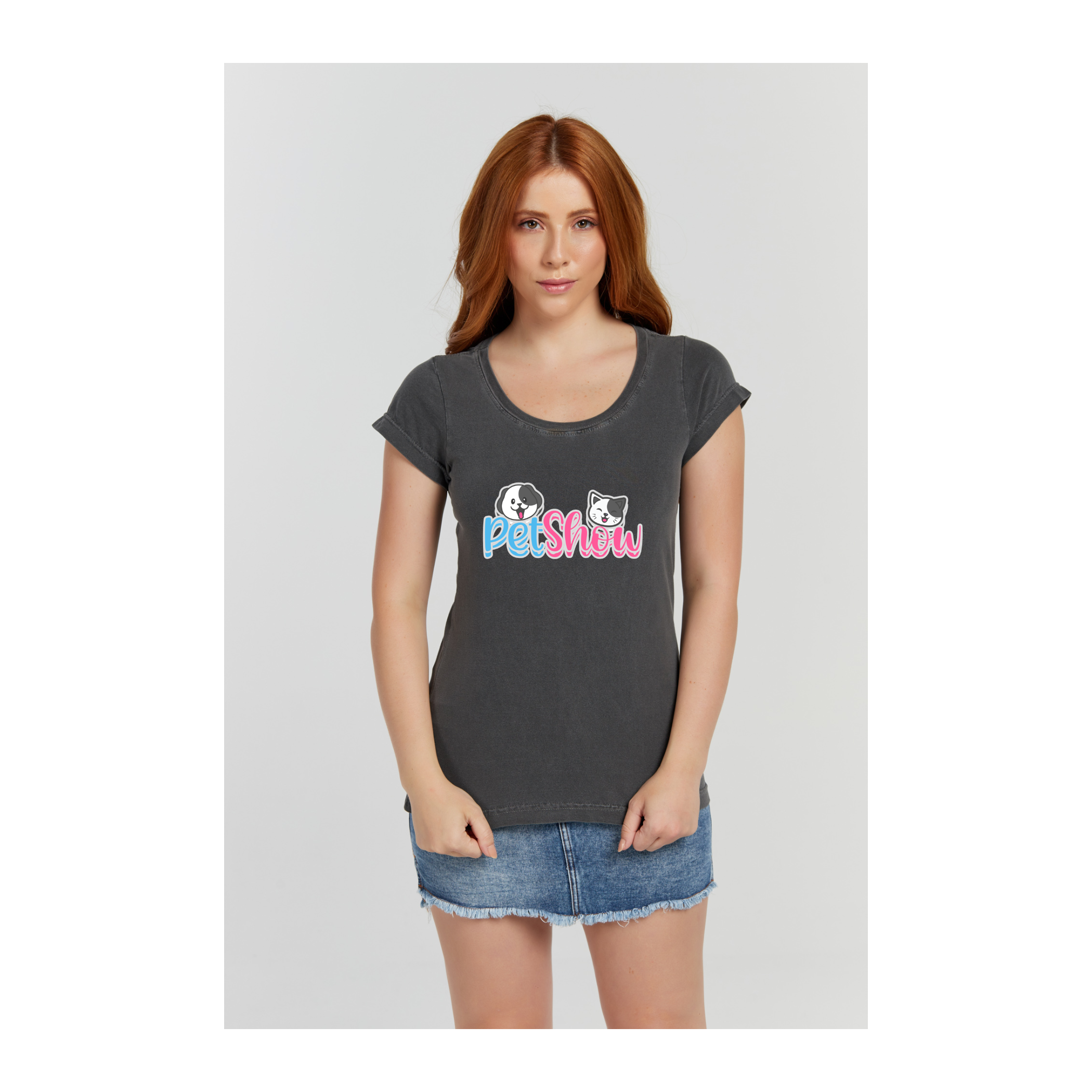 Baby long Estonada Cinza Chumbo