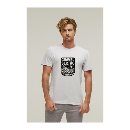 Camiseta Estonada Branco Gelo