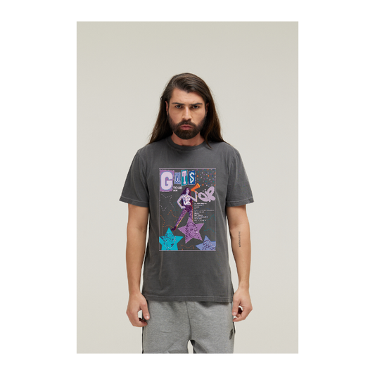 Camiseta Estonada Cinza Chumbo