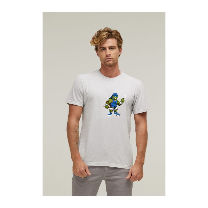Camiseta Estonada Branco Gelo