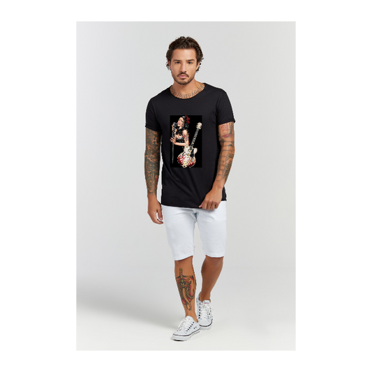 Camiseta Longline Preto