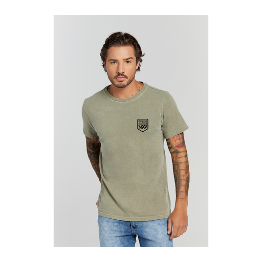 Camiseta Estonada Verde Militar