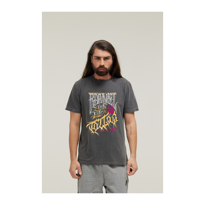 Camiseta Estonada Cinza Chumbo