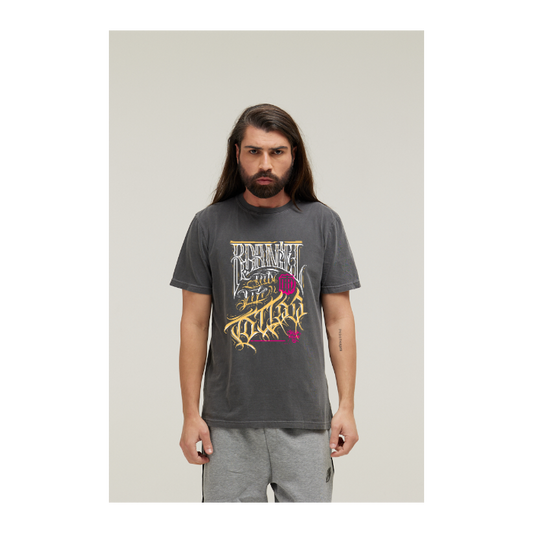 Camiseta Estonada Cinza Chumbo