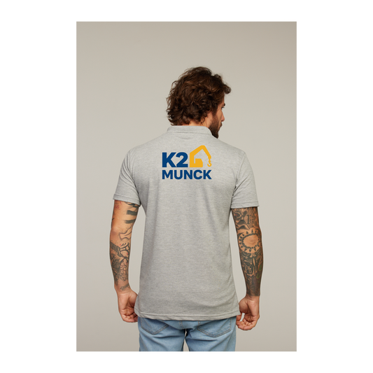 Camisa Polo Cinza Mescla