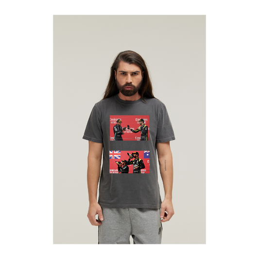 Camiseta Estonada Cinza Chumbo
