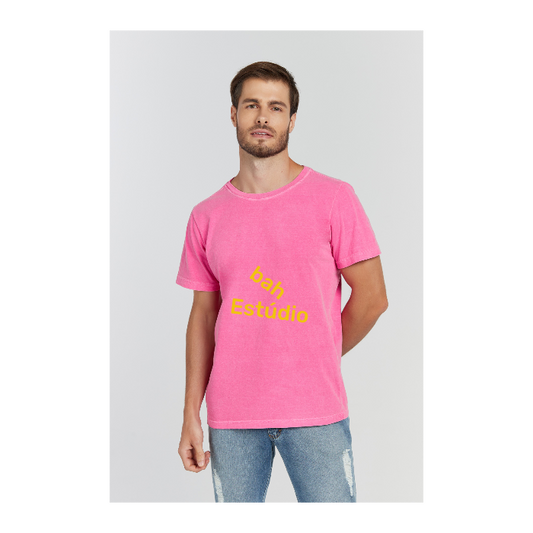 Camiseta Estonada Rosa Pink