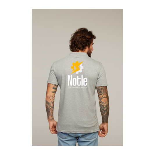 Camisa Polo Cinza Mescla