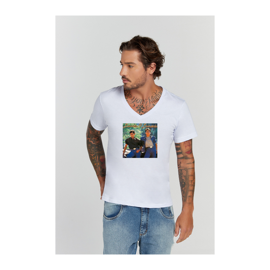 Camiseta Premium Branco Decote V