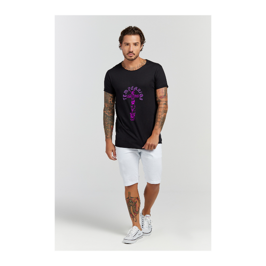 Camiseta Longline Preto