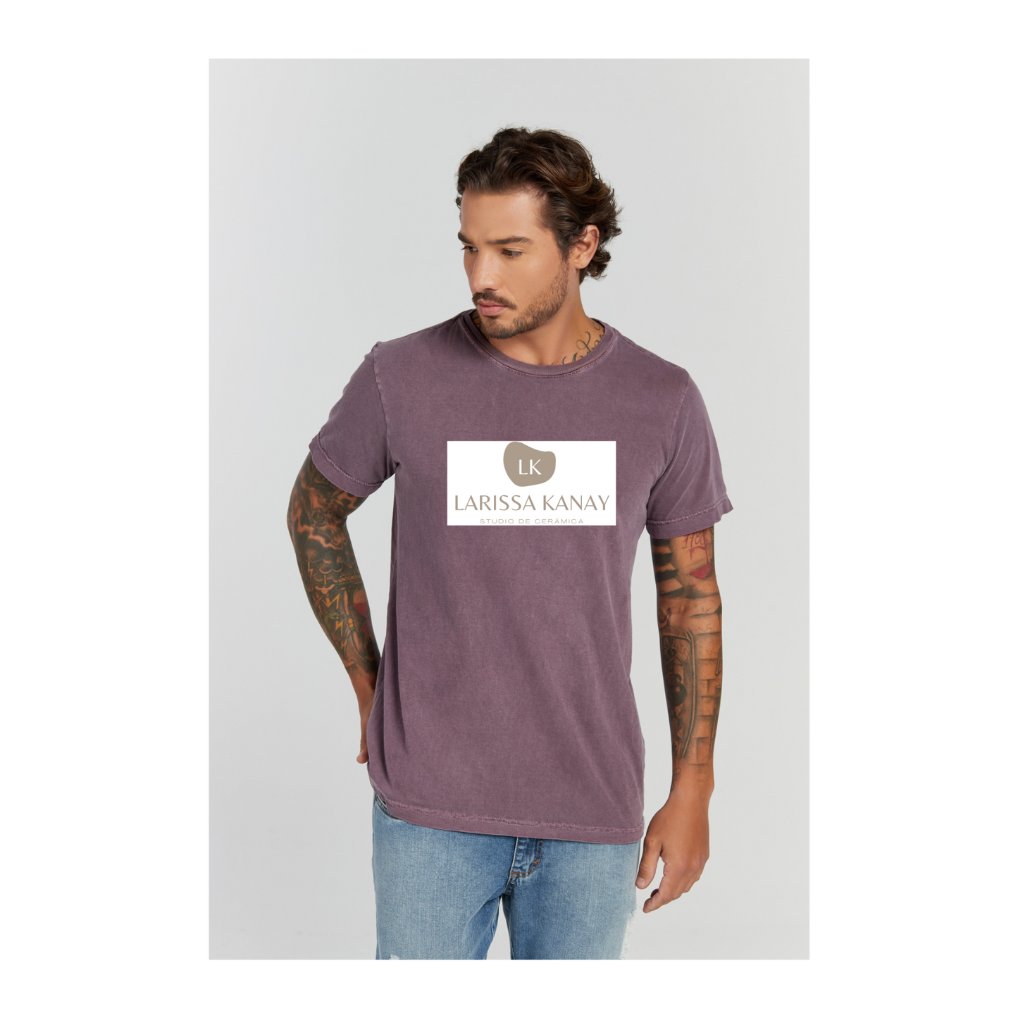 Camiseta Estonada Roxo