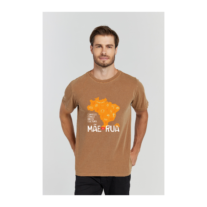 Camiseta Estonada Marrom