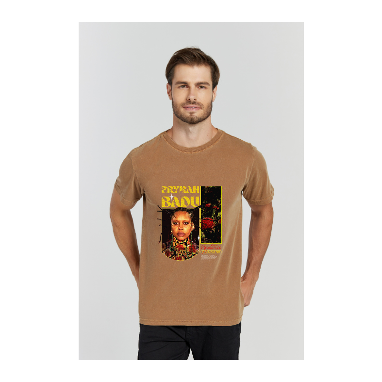 Camiseta Estonada Marrom