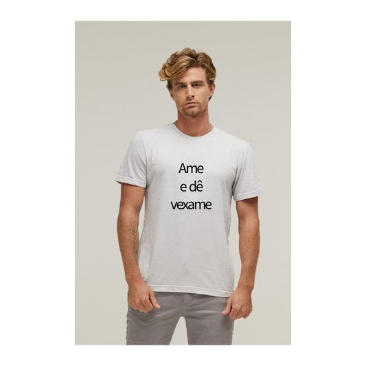 Camiseta Estonada Branco Gelo