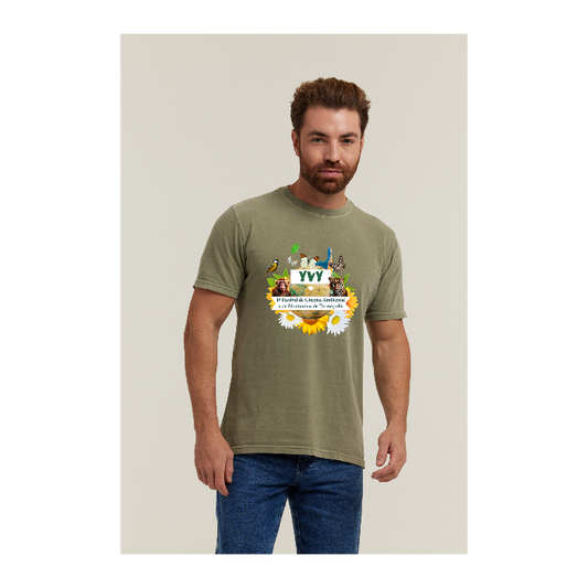 Camiseta Estonada Verde Militar