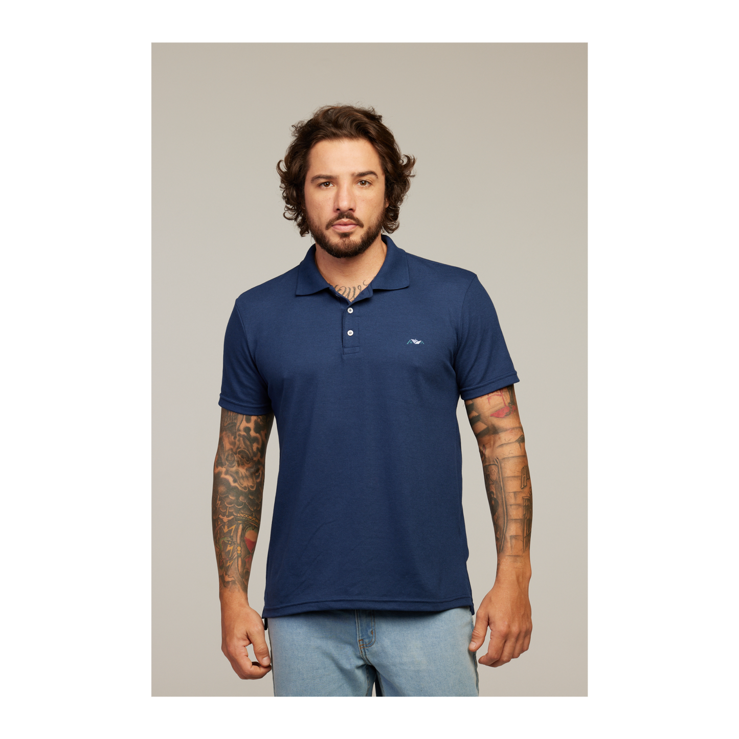 Camisa Polo Azul Marinho
