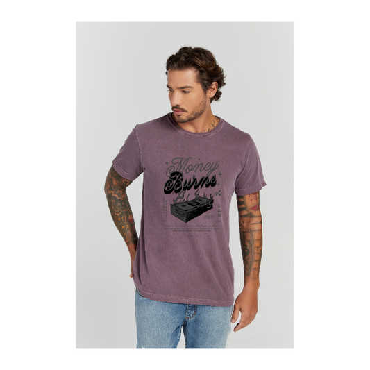 Camiseta Estonada Roxo