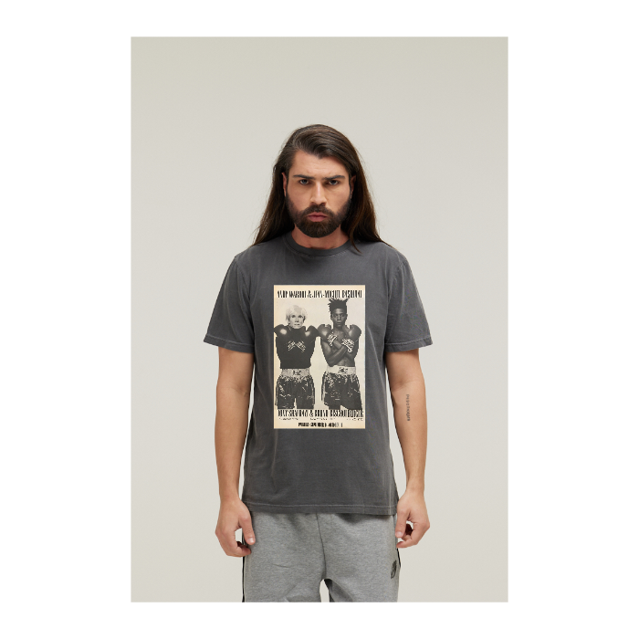 Camiseta Estonada Cinza Chumbo