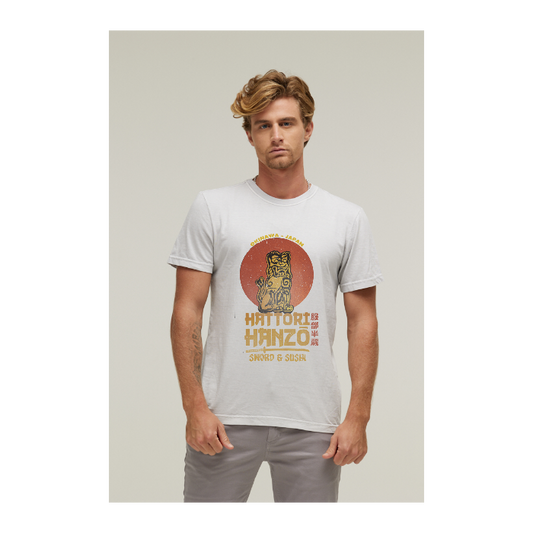 Camiseta Estonada Branco Gelo