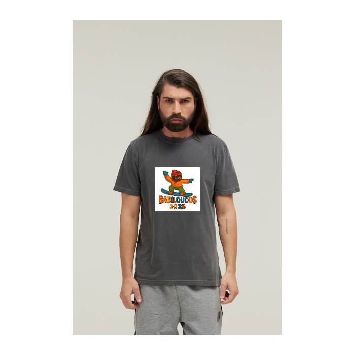 Camiseta Estonada Cinza Chumbo