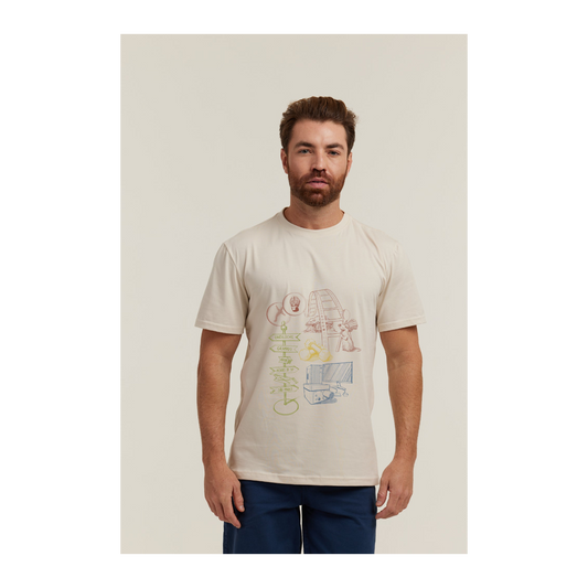 Camiseta Pima Areia