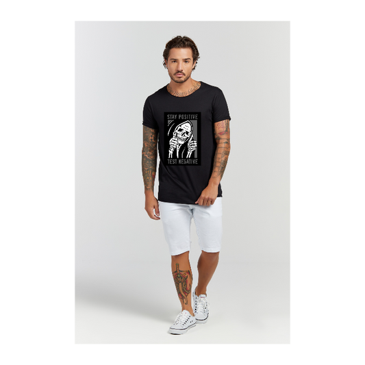 Camiseta Longline Preto