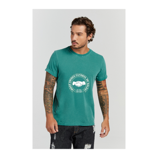 Camiseta Estonada Verde Musgo