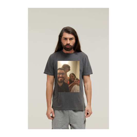 Camiseta Estonada Cinza Chumbo