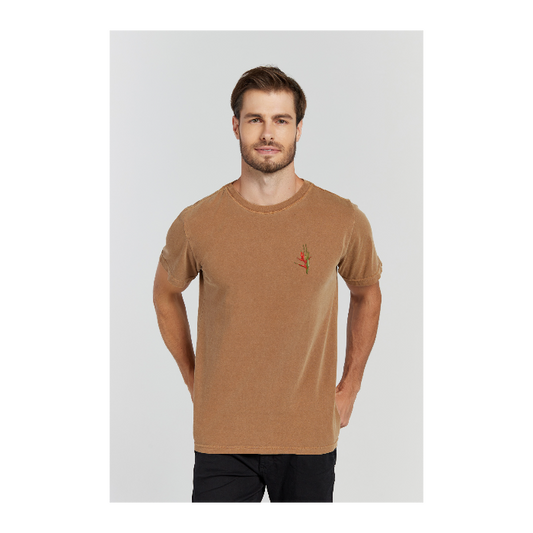 Camiseta Estonada Marrom