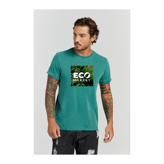 Camiseta Estonada Verde Musgo