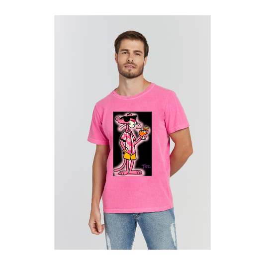 Camiseta Estonada Rosa Pink