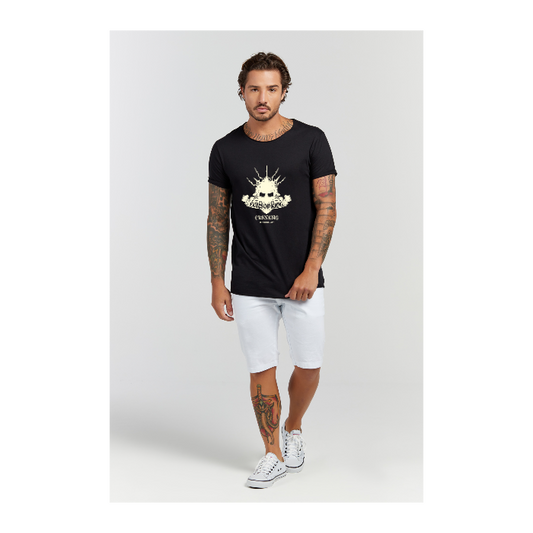 Camiseta Longline Preto