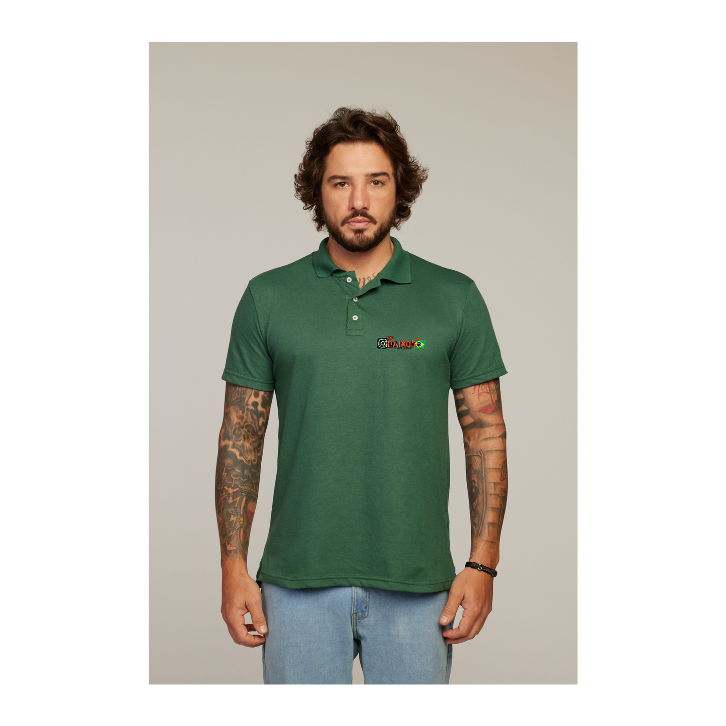 Camisa Polo Verde Musgo