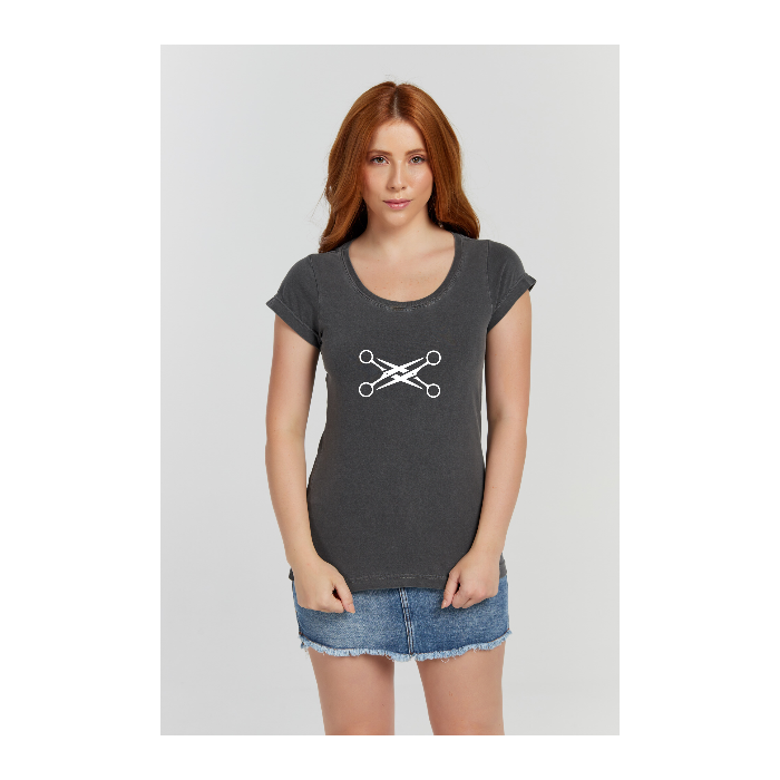 Baby long Estonada Cinza Chumbo