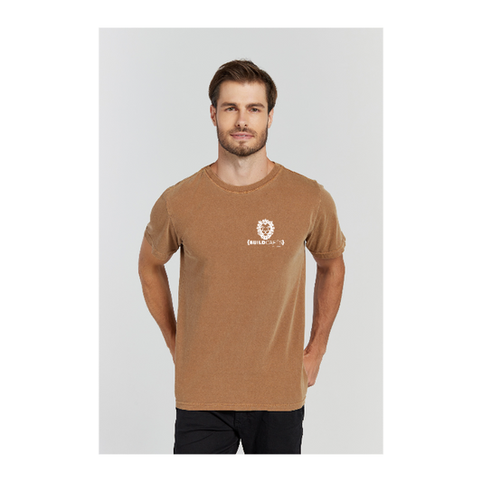 Camiseta Estonada Marrom