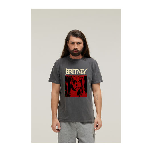 Camiseta Estonada Cinza Chumbo