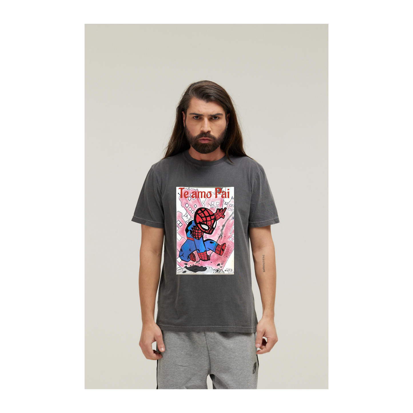 Camiseta Estonada Cinza Chumbo
