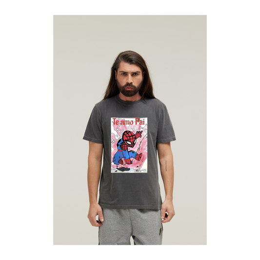 Camiseta Estonada Cinza Chumbo