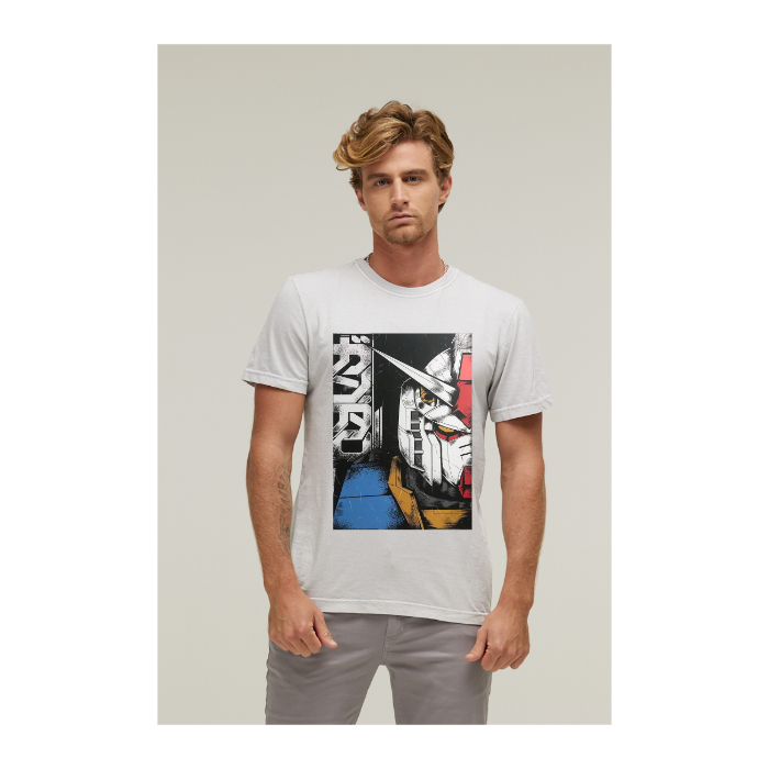 Camiseta Estonada Branco Gelo