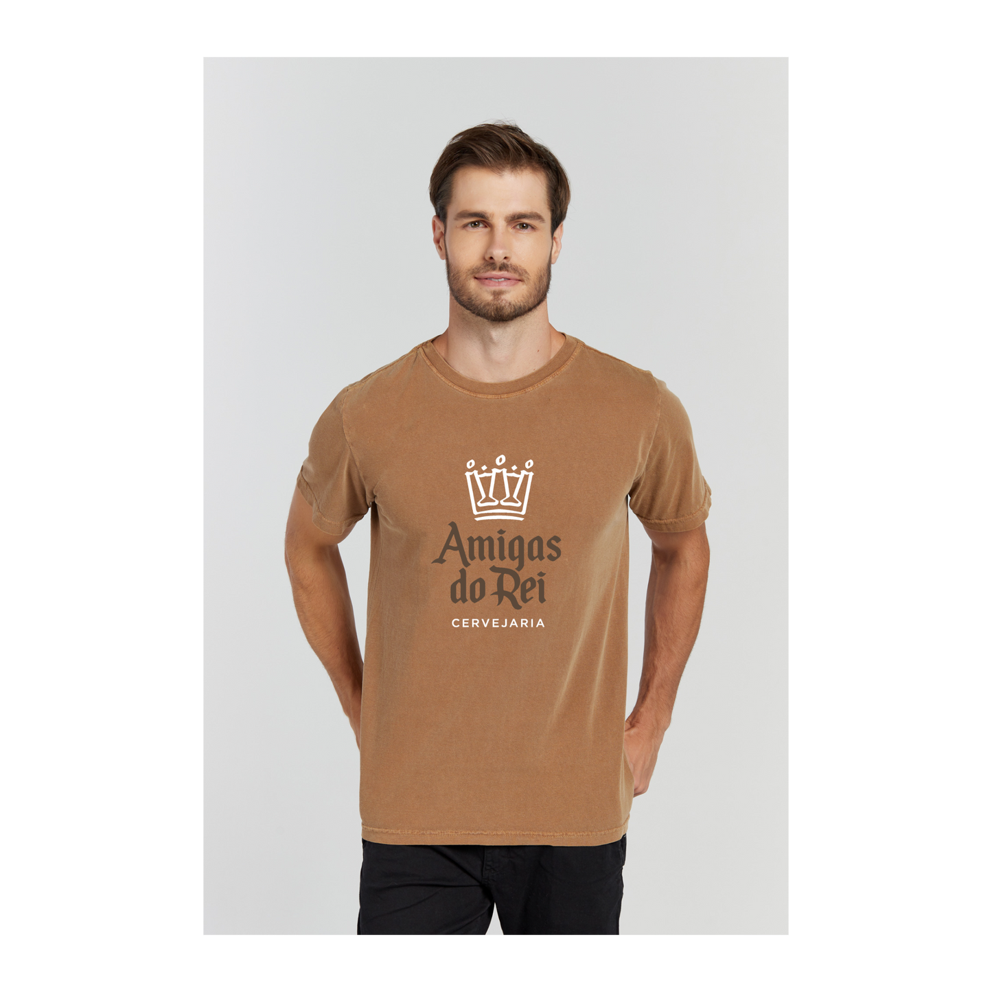 Camiseta Estonada Marrom