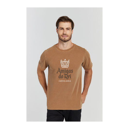 Camiseta Estonada Marrom