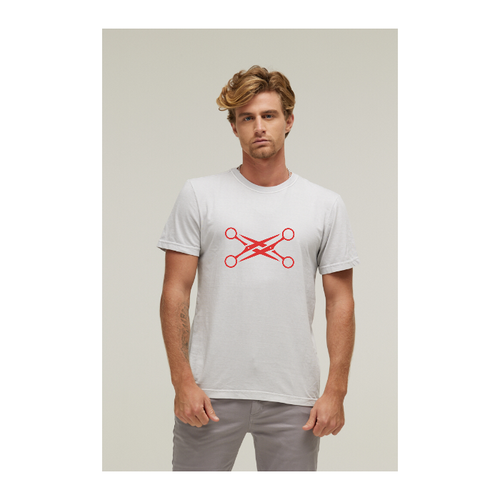 Camiseta Estonada Branco Gelo