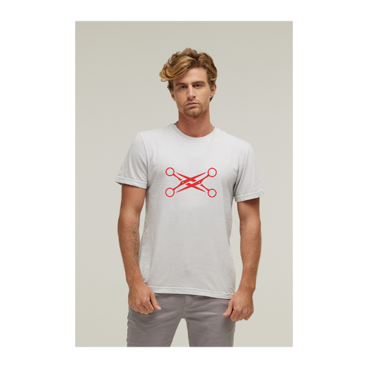 Camiseta Estonada Branco Gelo