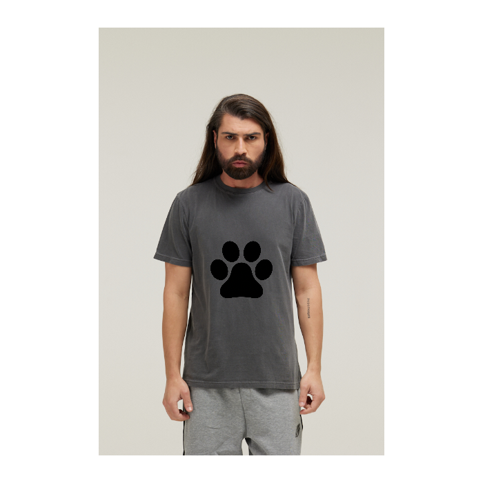 Camiseta Estonada Cinza Chumbo