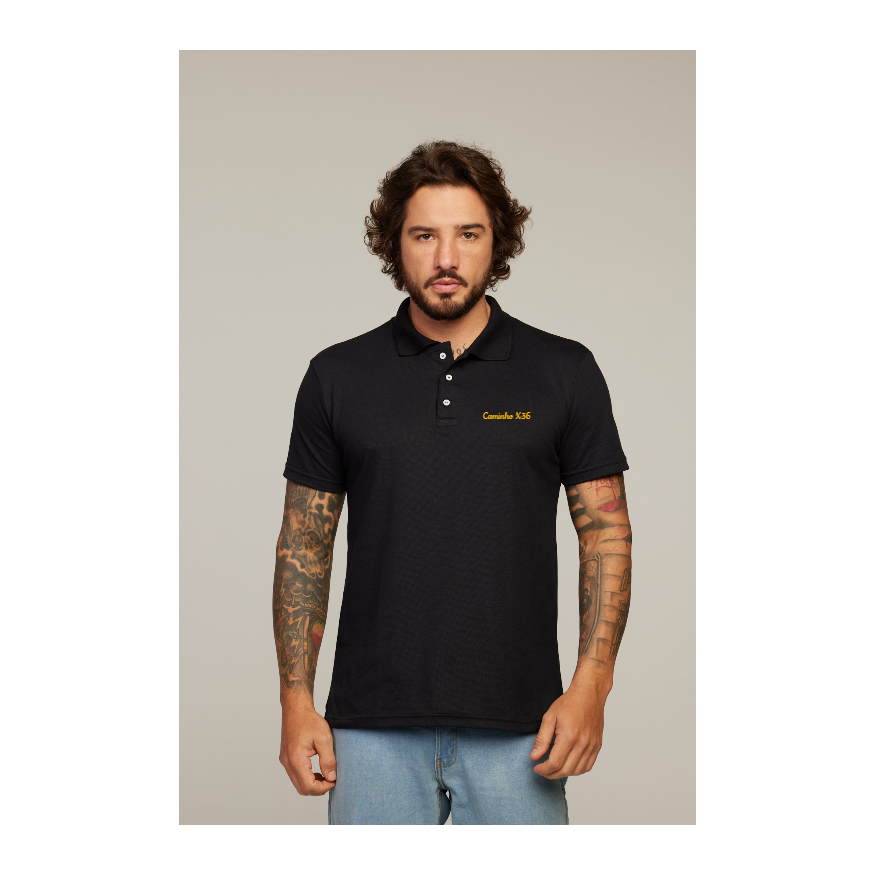 Camisa Polo Preta