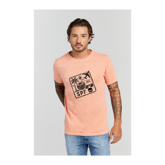 Camiseta Estonada Laranja