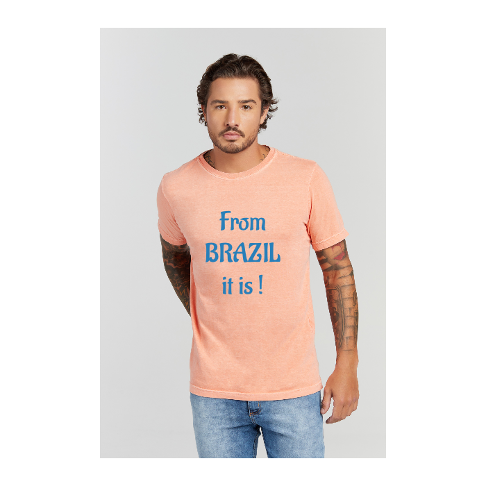 Camiseta Estonada Laranja