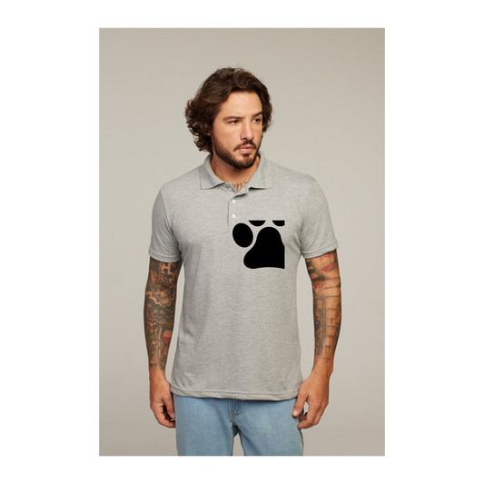 Camisa Polo Cinza Mescla