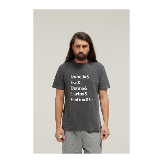 Camiseta Estonada Cinza Chumbo