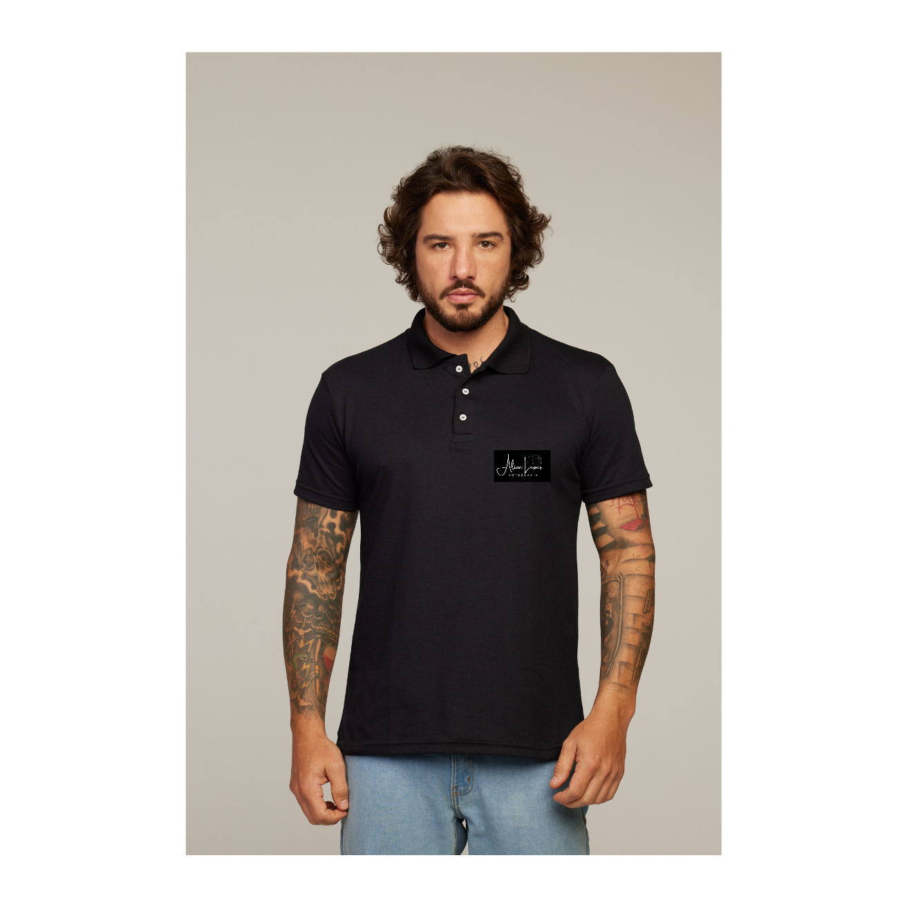 Camisa Polo Preta